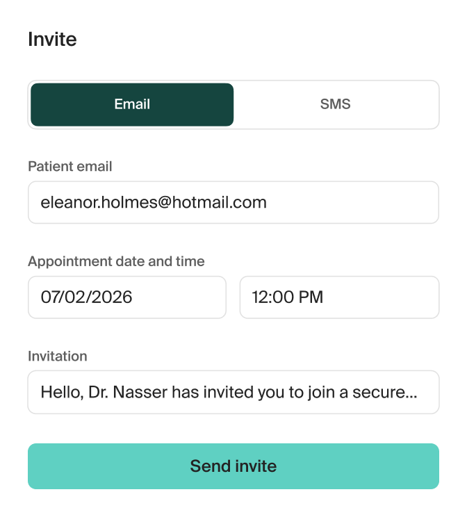 Formulários para pacientes